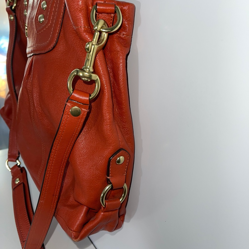 Coach Ashley Convertible Hobo in Burnt Orange‎ - Picture 3 of 11